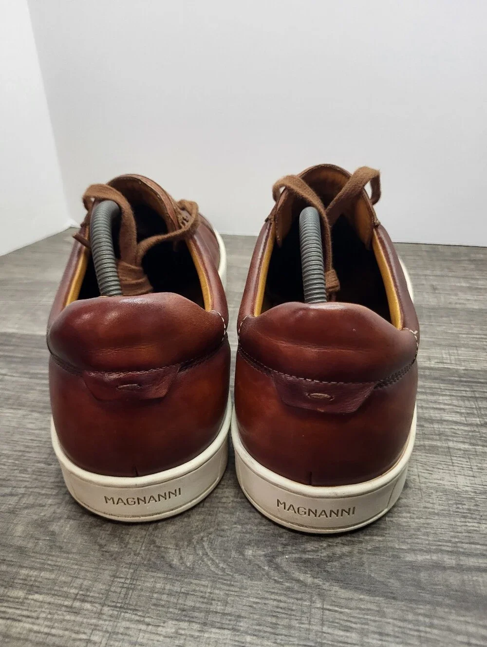 Magnanni Amadeo Brown Leather Sneakers Shoes Men's Size 11 US 44 EU